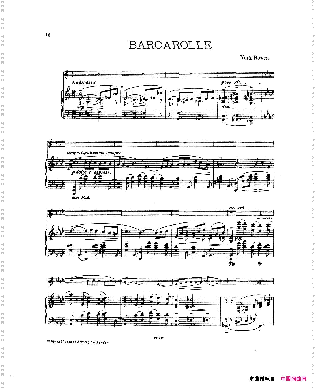 Bowen-Suiteforviolinandpianopianopart一