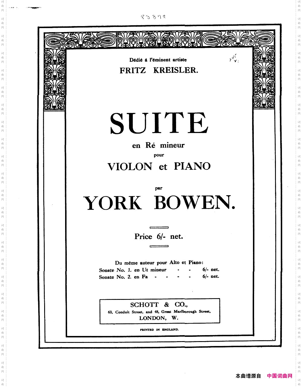 Bowen-Suiteforviolinandpianoviolinpart