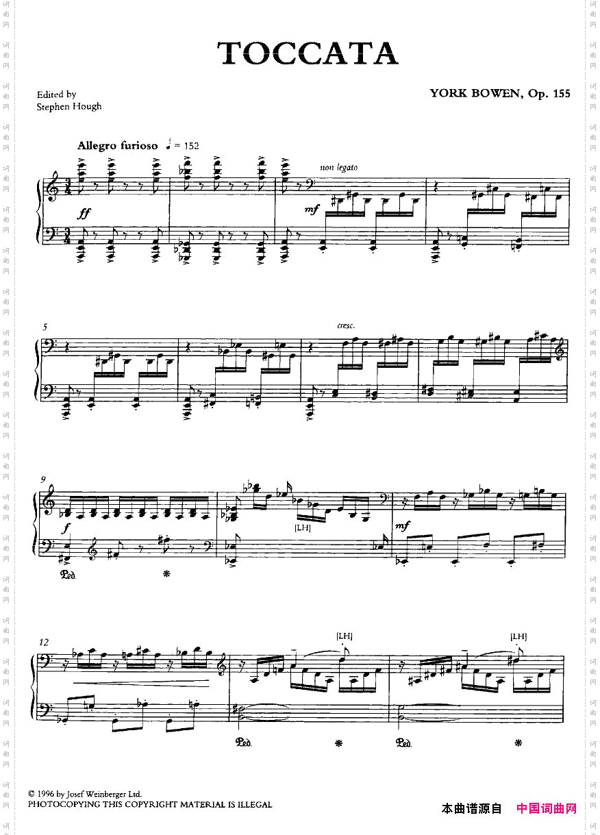 Bowen-Toccata,Op.155