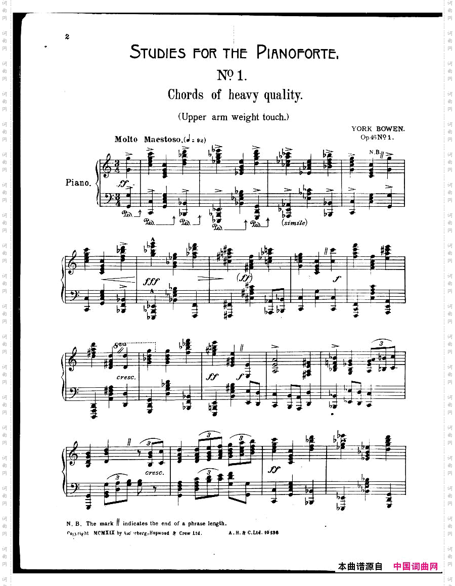 Bowen-TwelveStudies,Op.46一