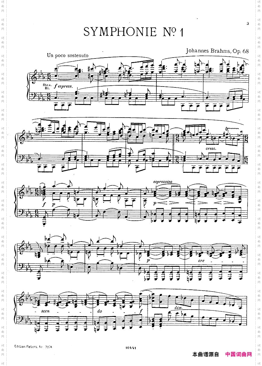 Brahmsop.68SingerSymphonieNr.1