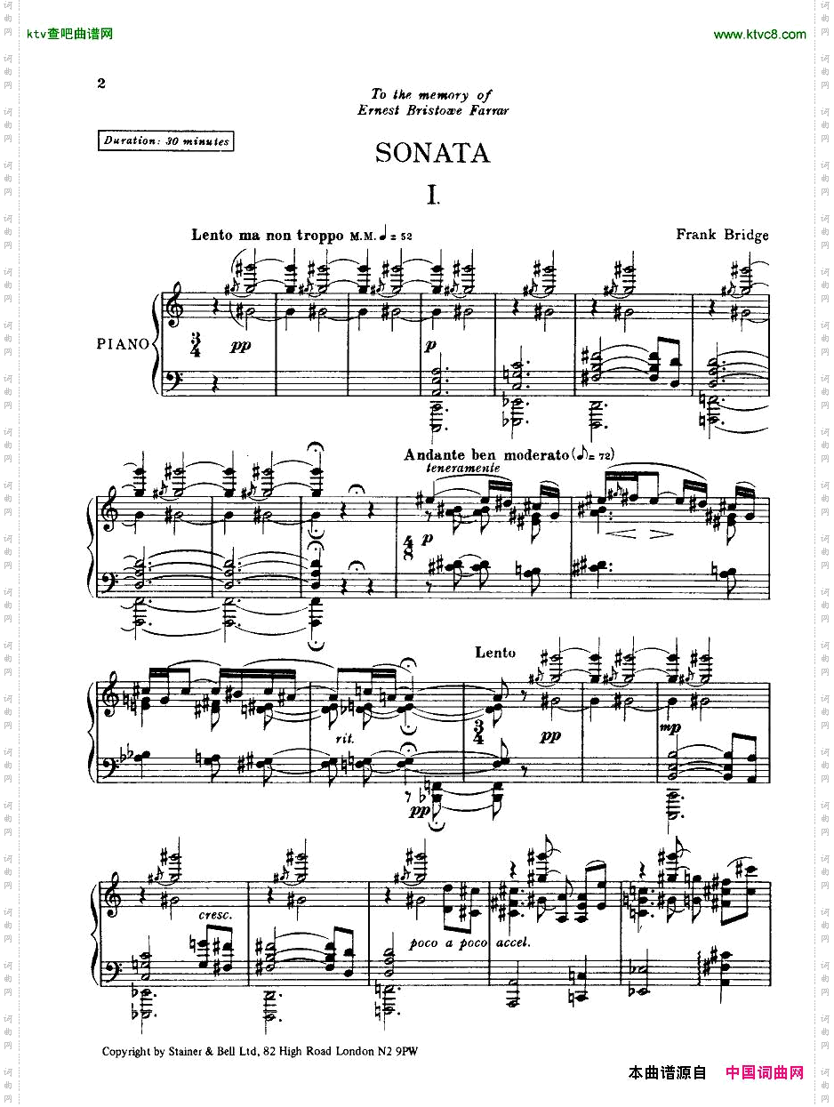 BridgeH160PianoSonata1923-4