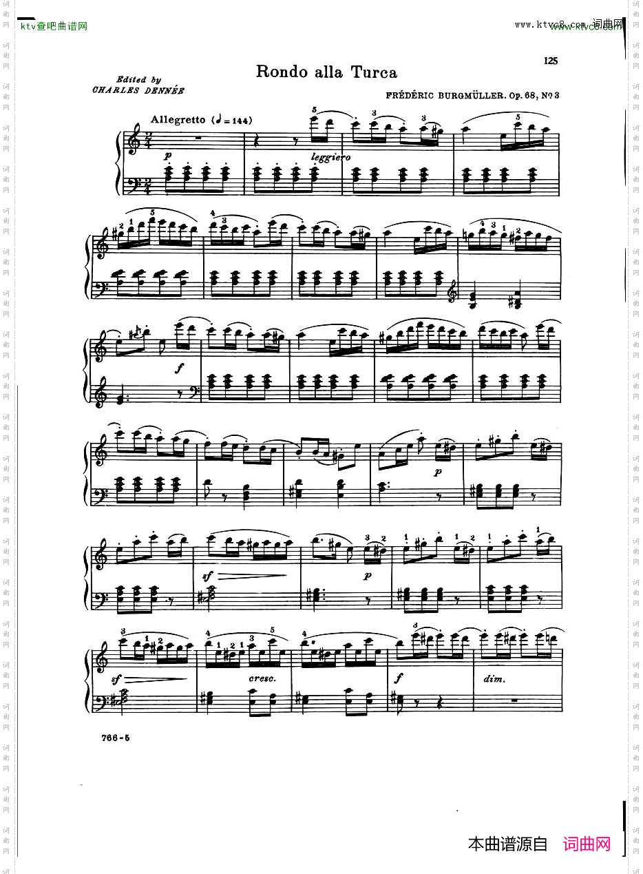 Burgmuller-RondoallaTurca,Op.68