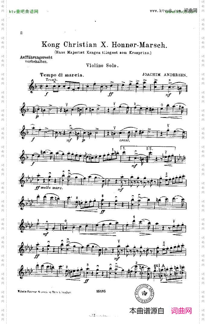 Andersen-KongChristianXHonn_rmarsch.-vlsolo