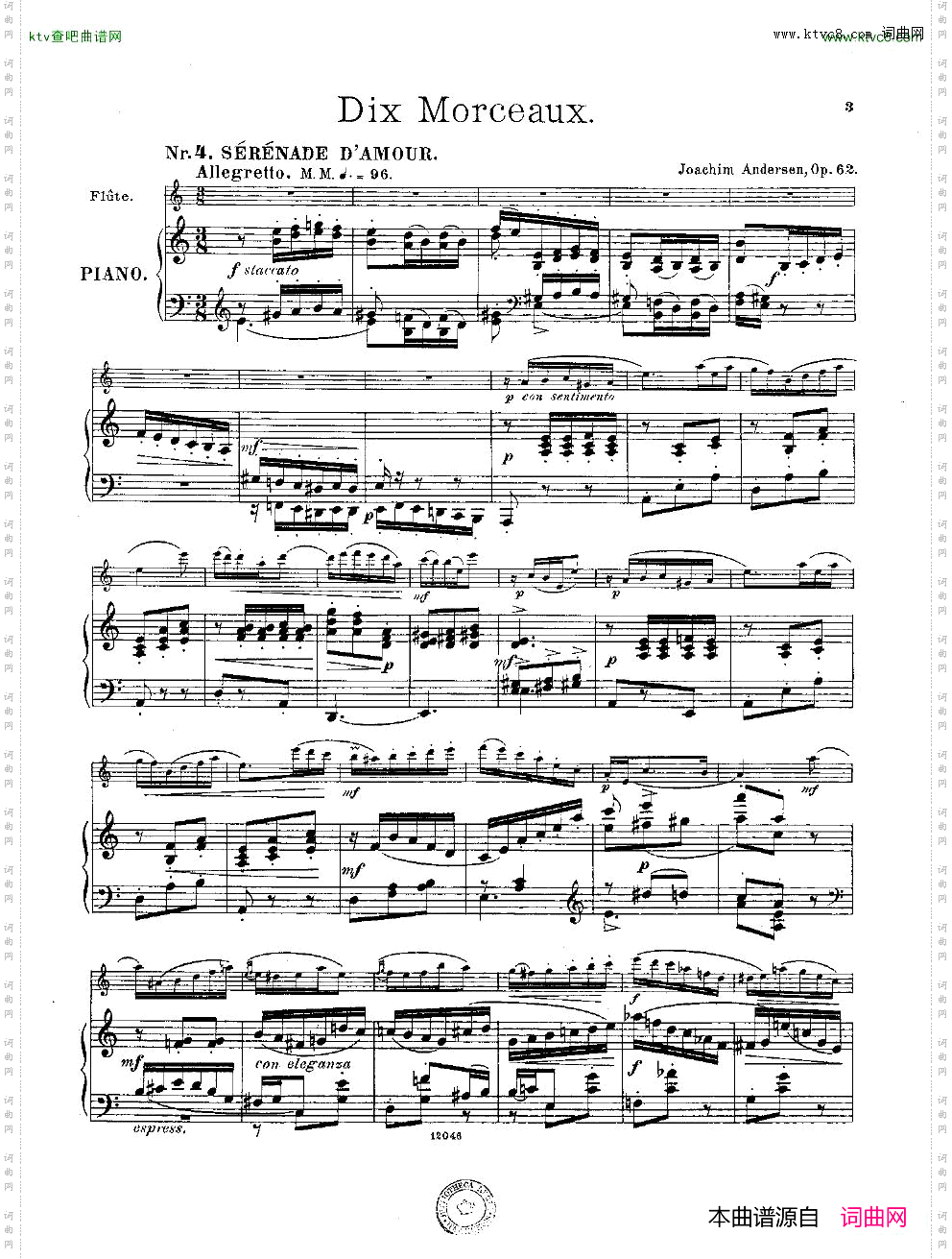 Andersen-op62-DixMorceaux-fl&pno