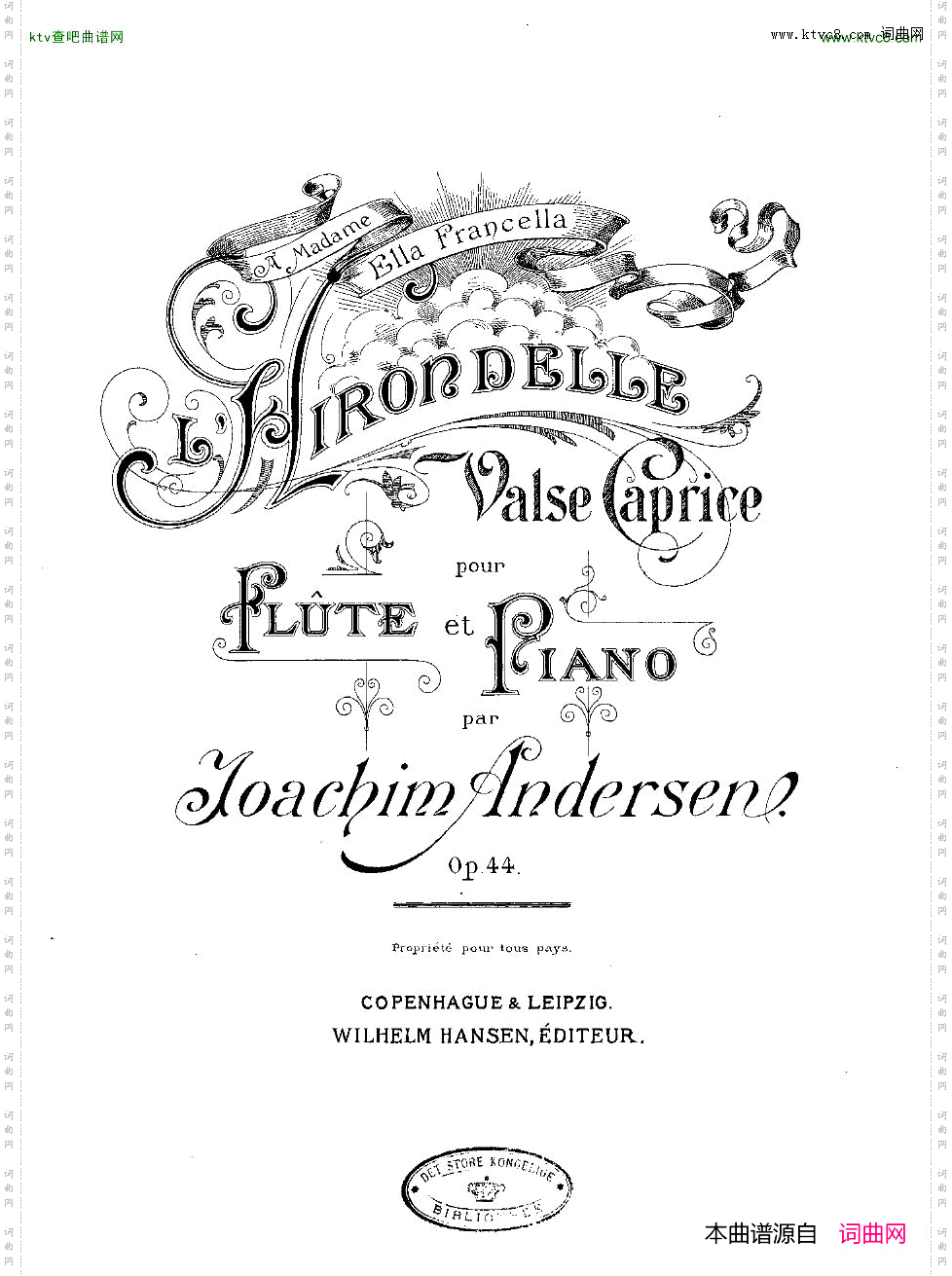 Andersen-op44-L’Hirondelle-fl&pno