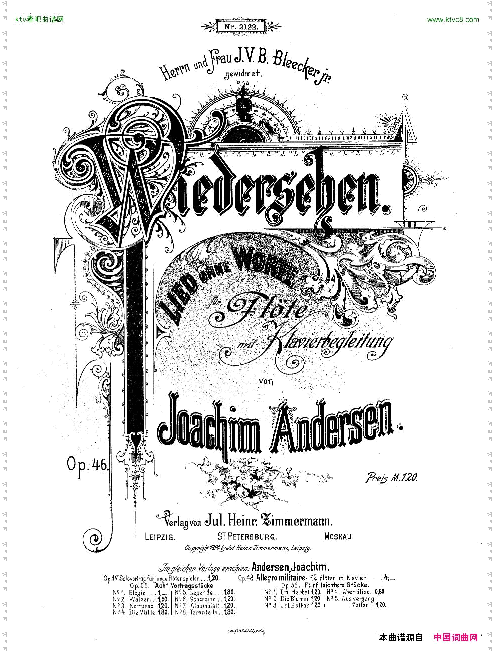 Andersen-op46-Wiedersehen-fl&pno
