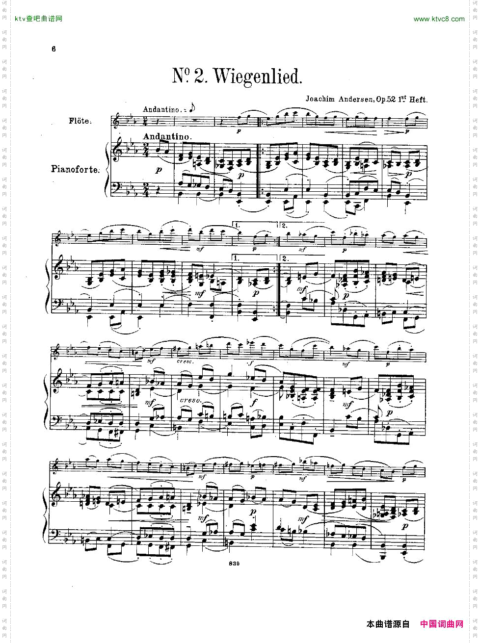 Andersen-op52-DreiSalonstücke,Heft1.-fl&pno