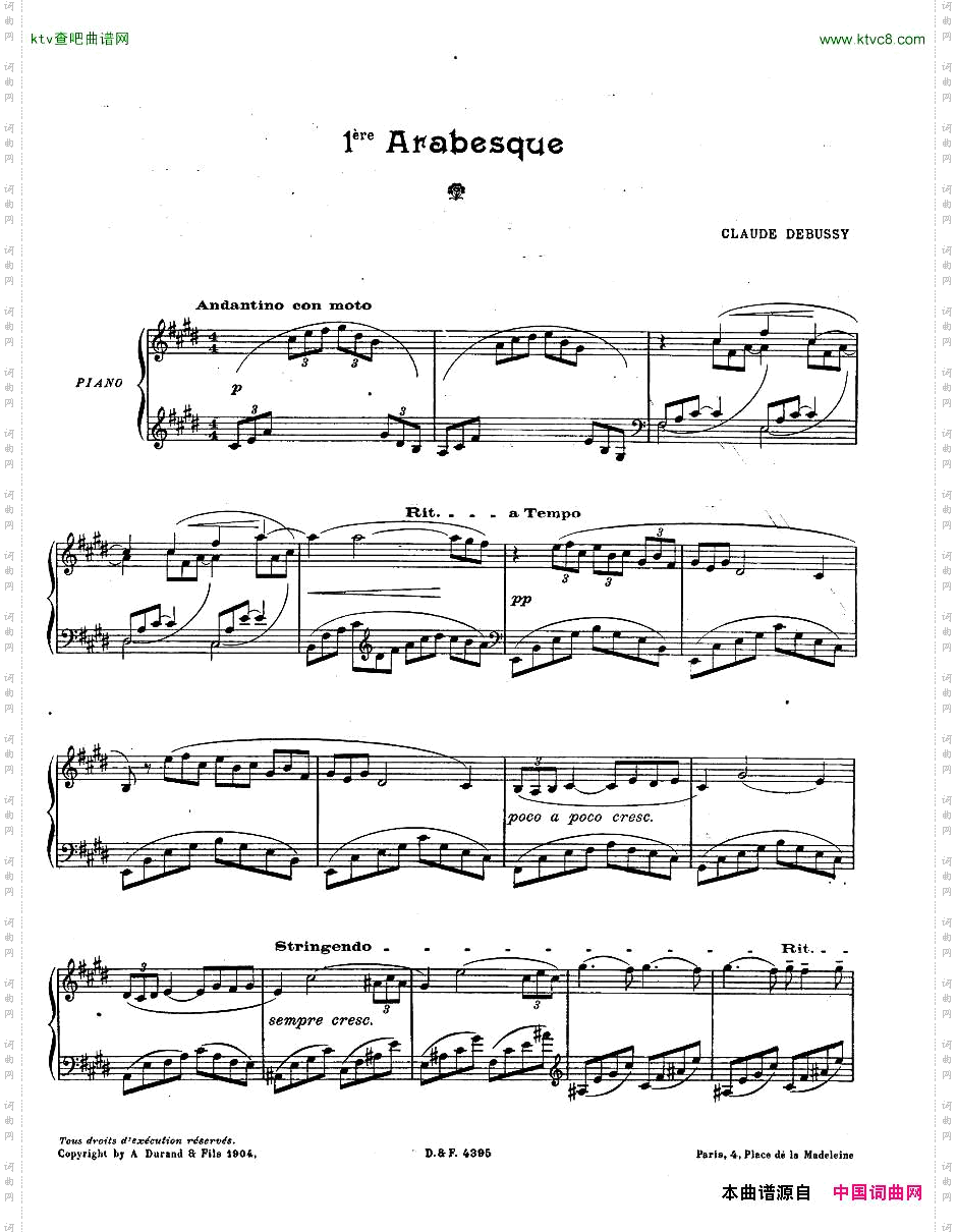 ClaudeDebussy-ArabesqueNo1