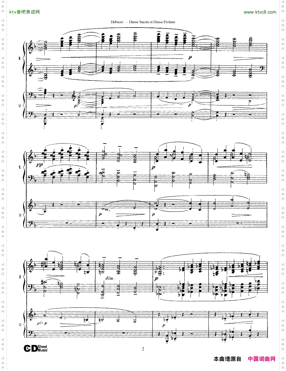 Debussy-DanseSacréeetDanseProfane2Piano’s
