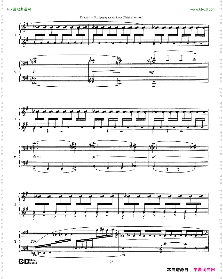 Debussy-SixépigraphesAntiques2Piano’s