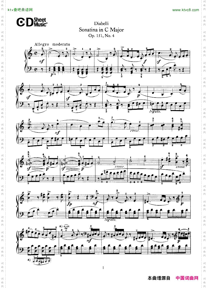 Diabelli-SonatinasOp151No1-423P