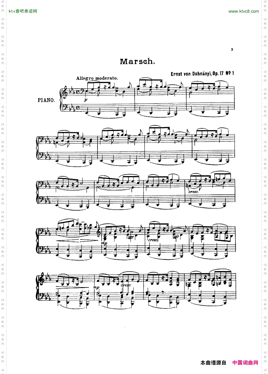 Dohnanyi_17-1_5Humoresken_Marsch