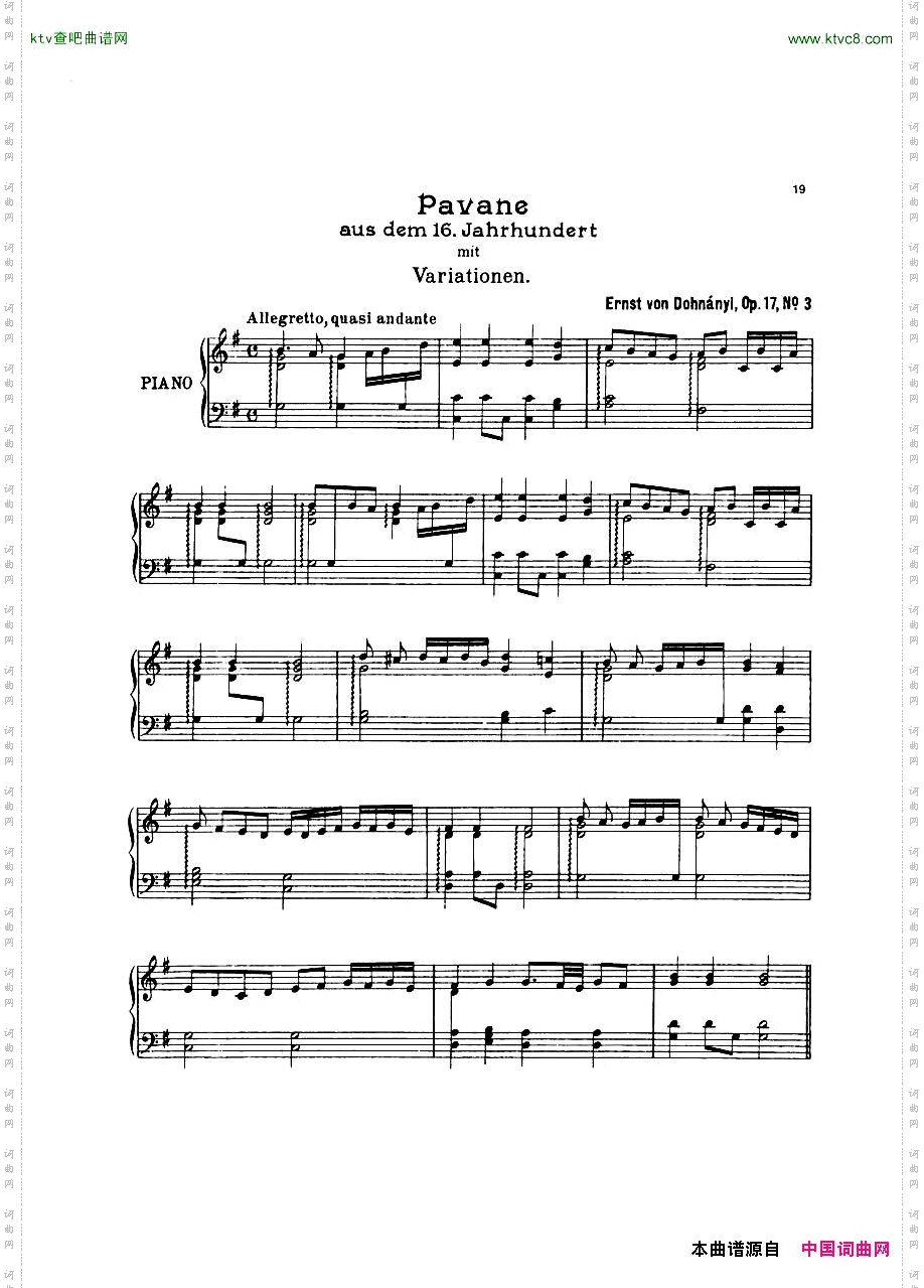 Dohnanyi_17-3_5Humoresken_Pavane