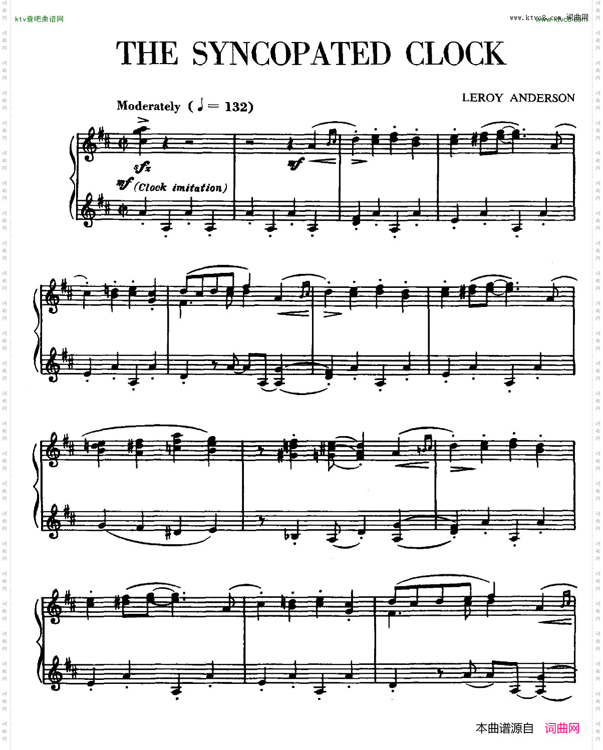 Anderson-TheSyncopatedClockpiano