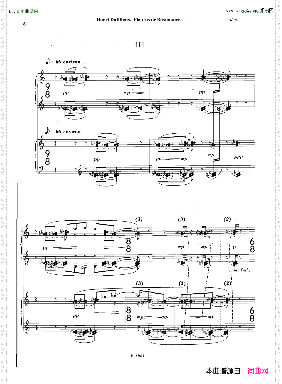 Dutilleux-FiguresdeRésonancesforTwoPianos