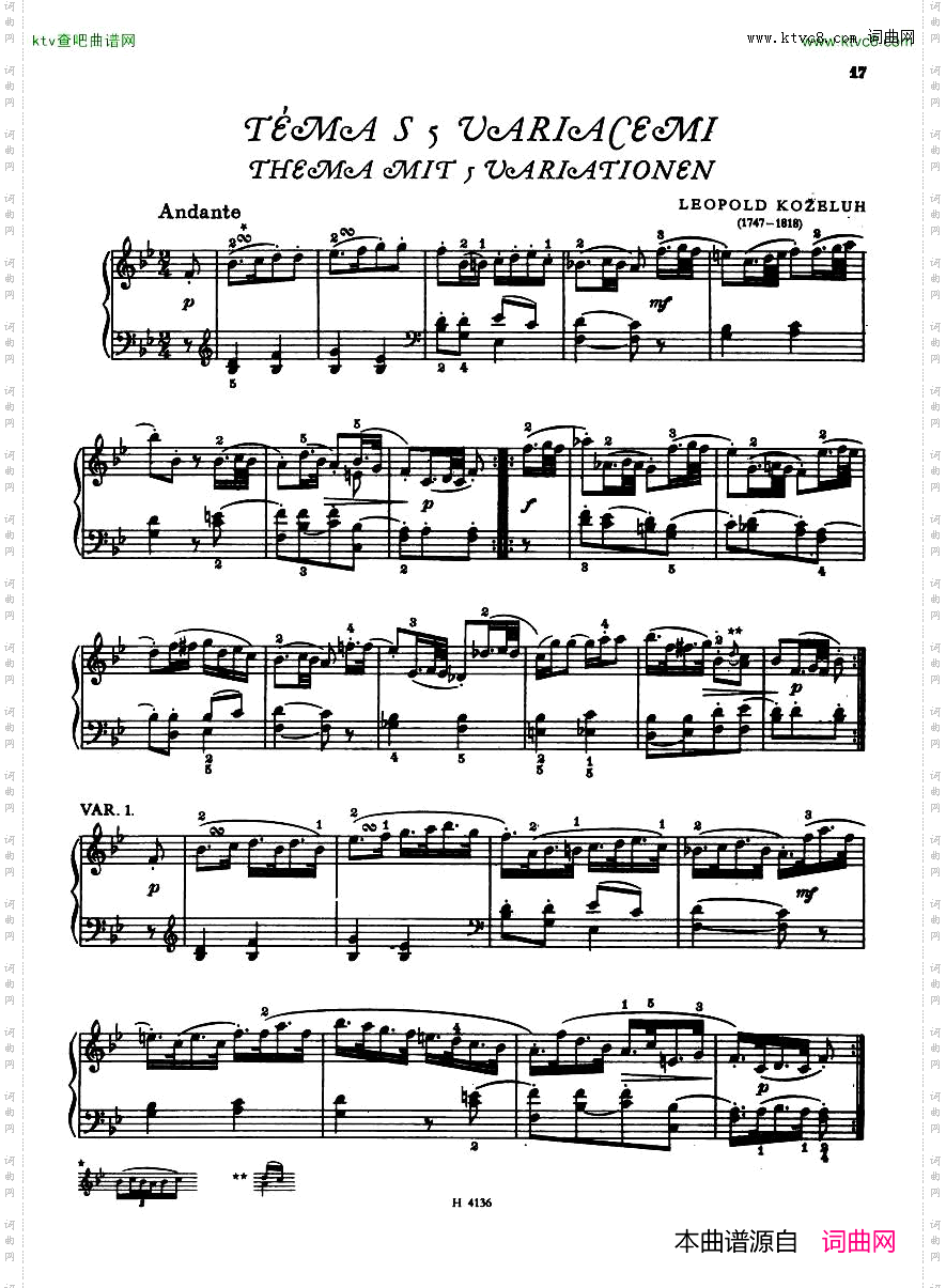 Czechpianovariationsfrom18thcentury