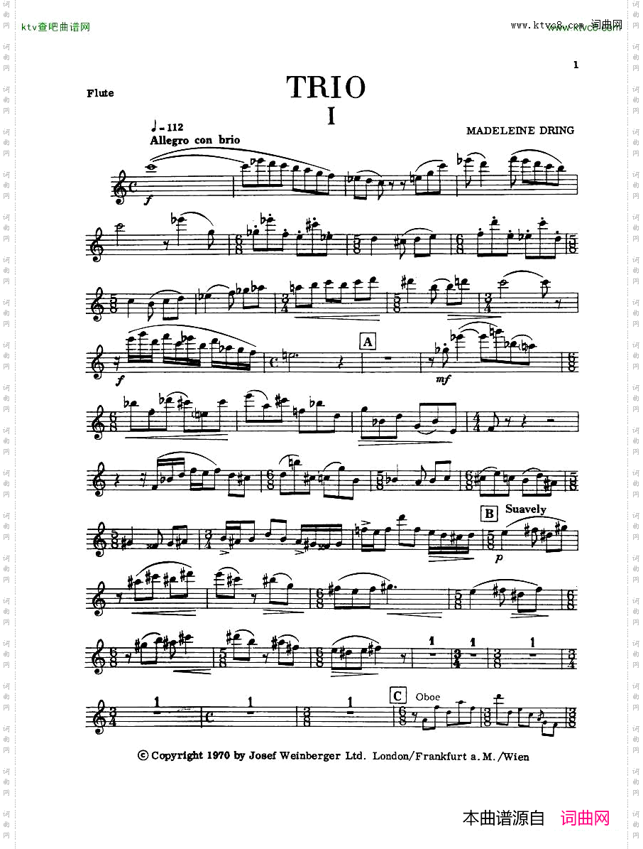 MadeleineDring-TrioForFlute,OboeAndPiano