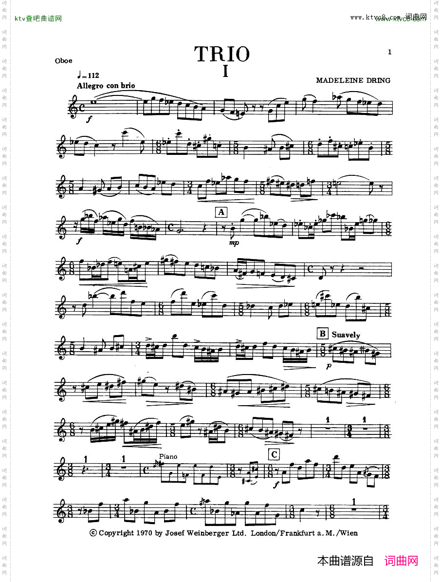 MadeleineDring-TrioForFlute,OboeAndPiano