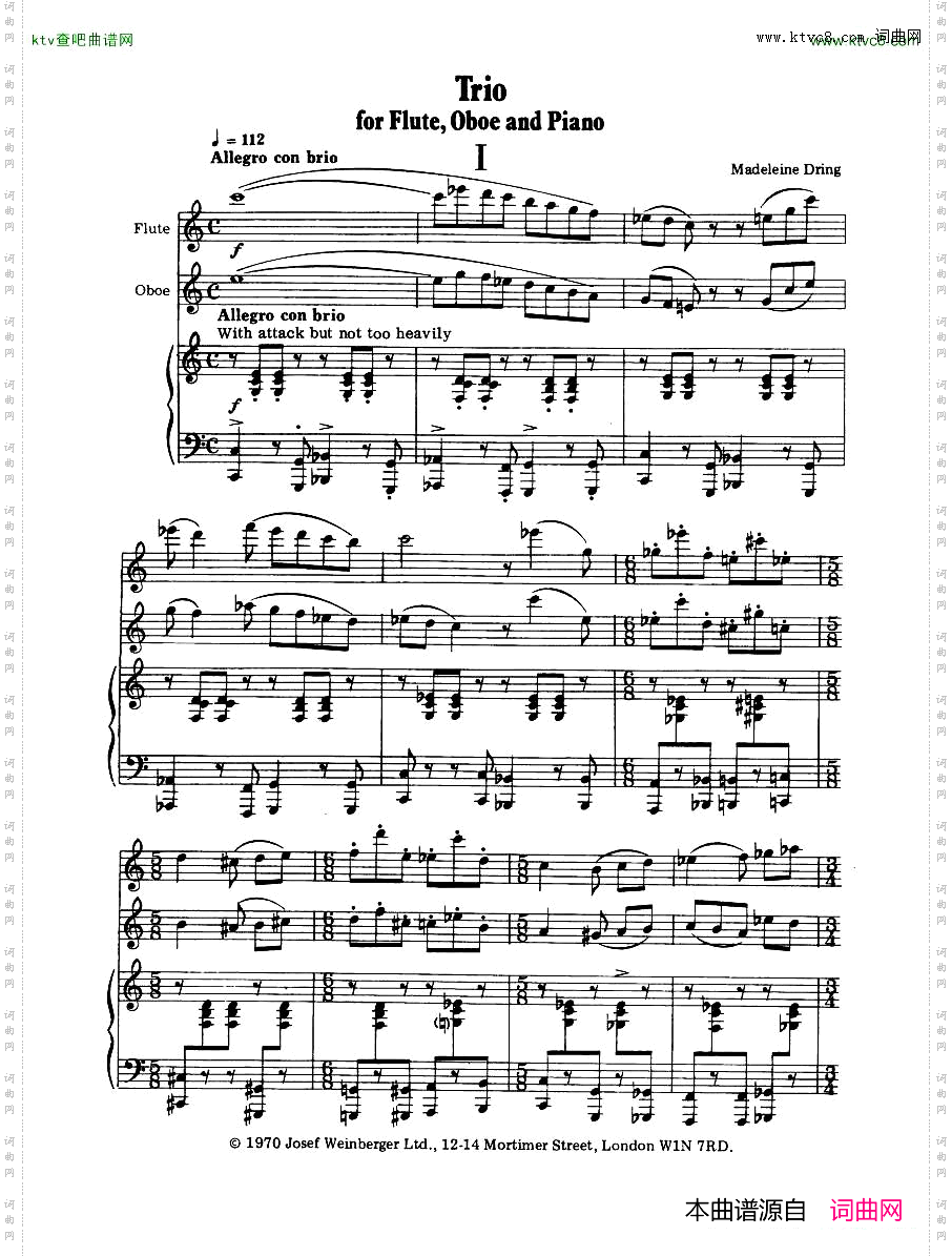 MadeleineDring-TrioForFlute,OboeAndPiano