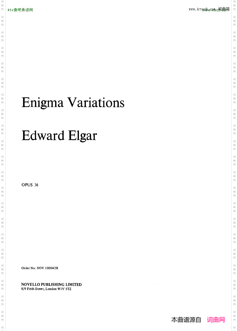EdwardElgar-EnigmaVariations,Op.36