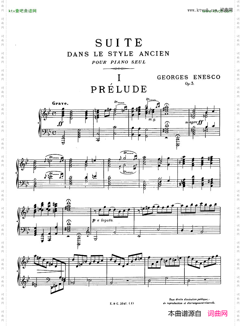 Enesco-Op.3Suiteintheoldstyle