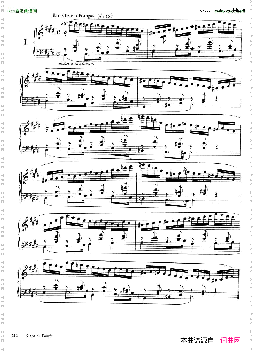 FauréThemeetvariations,opus73