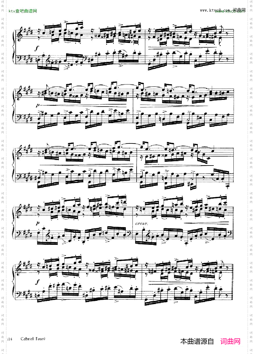 FauréThemeetvariations,opus73
