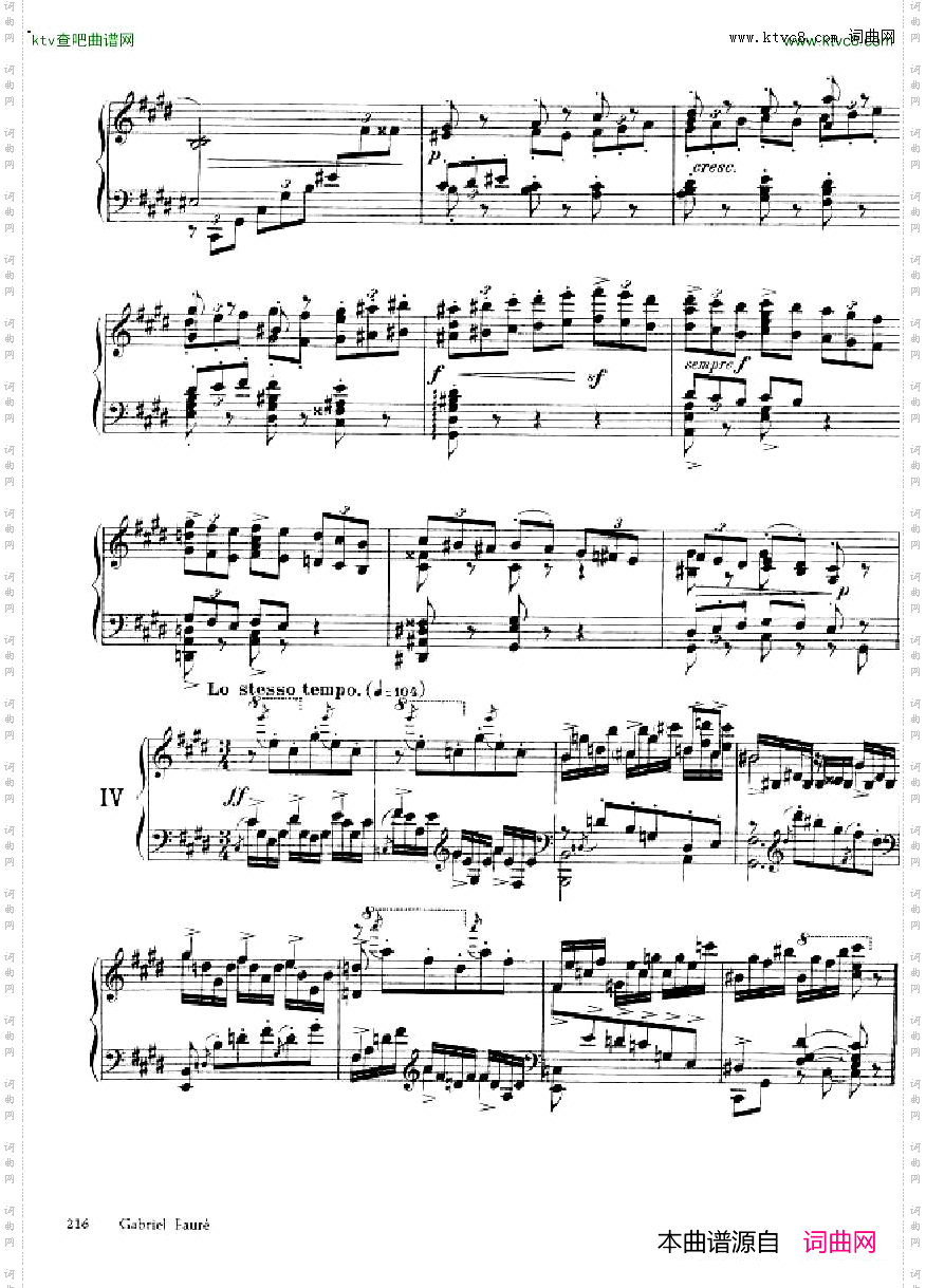 FauréThemeetvariations,opus73