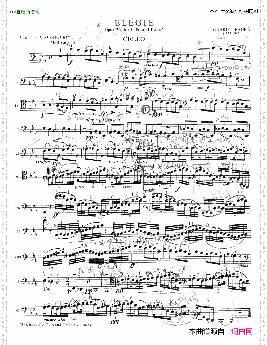 Faure.elegieOp.24Cello