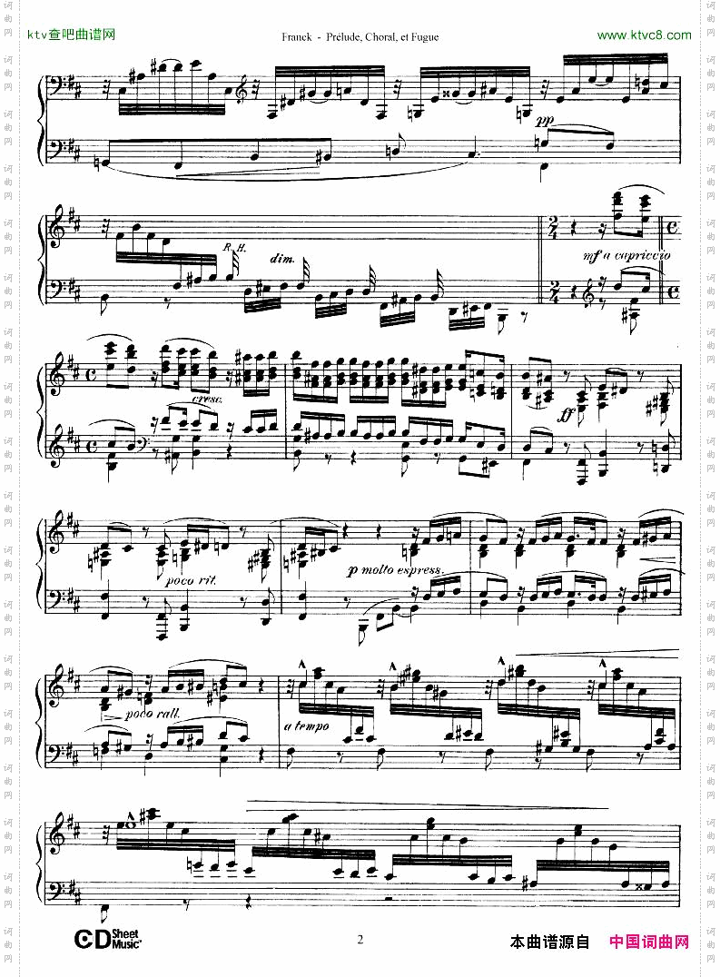 FranckPréludeChoraletFugue