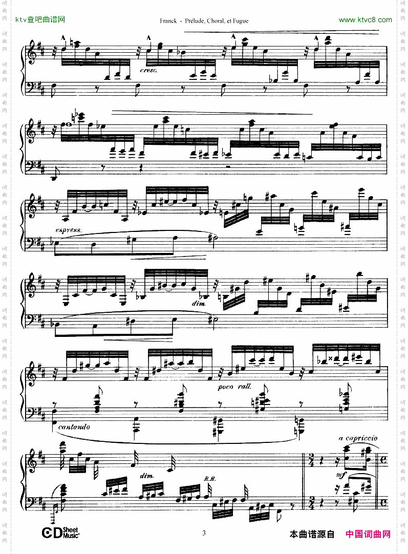FranckPréludeChoraletFugue