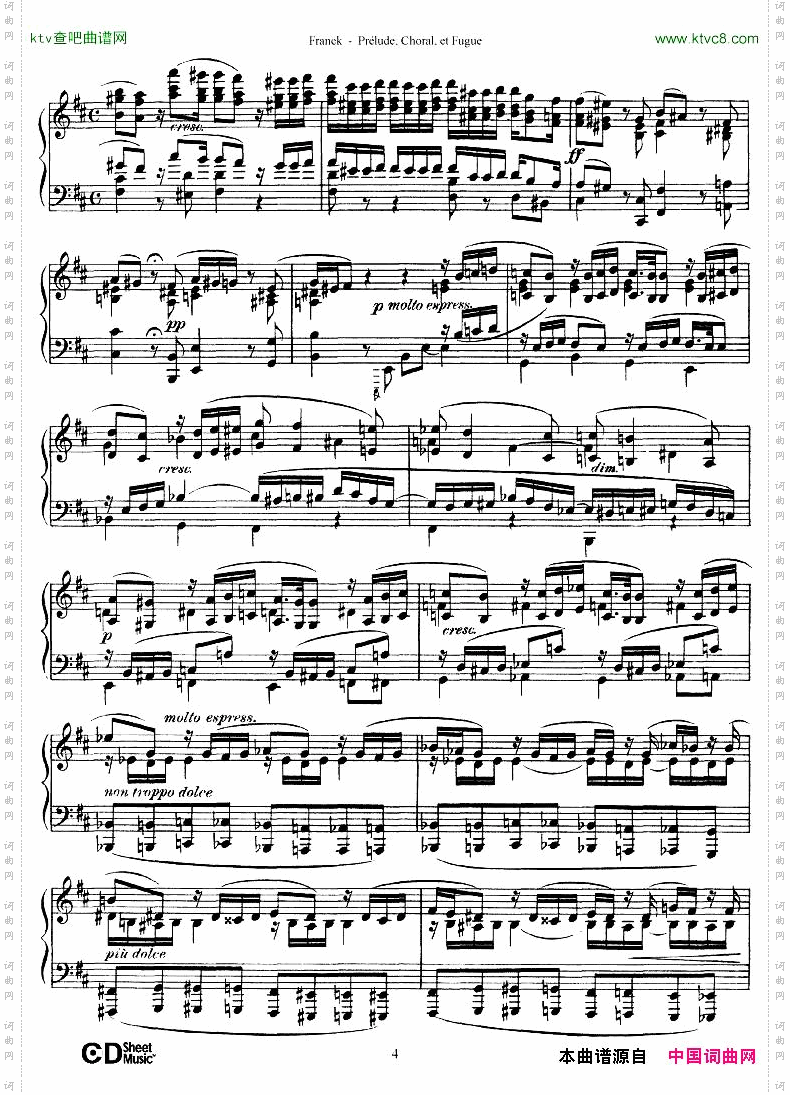 FranckPréludeChoraletFugue