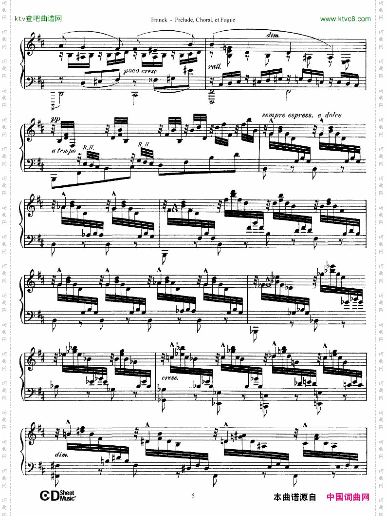 FranckPréludeChoraletFugue