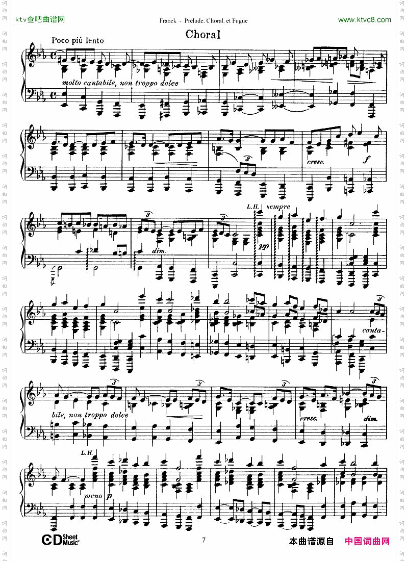 FranckPréludeChoraletFugue
