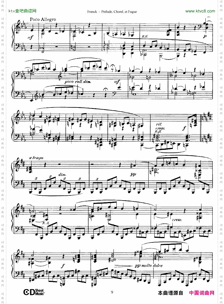 FranckPréludeChoraletFugue