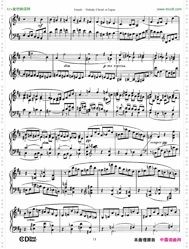 FranckPréludeChoraletFugue