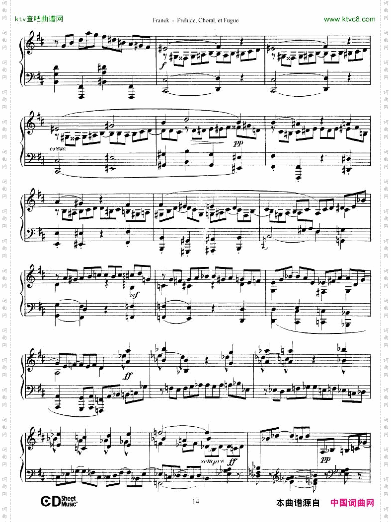 FranckPréludeChoraletFugue