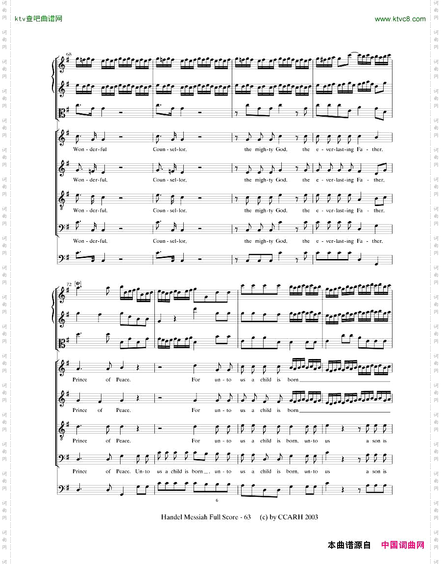 G.F.Handel-MessiahOpenScore二