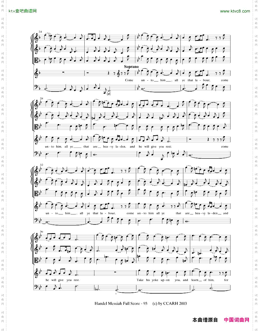 G.F.Handel-MessiahOpenScore三