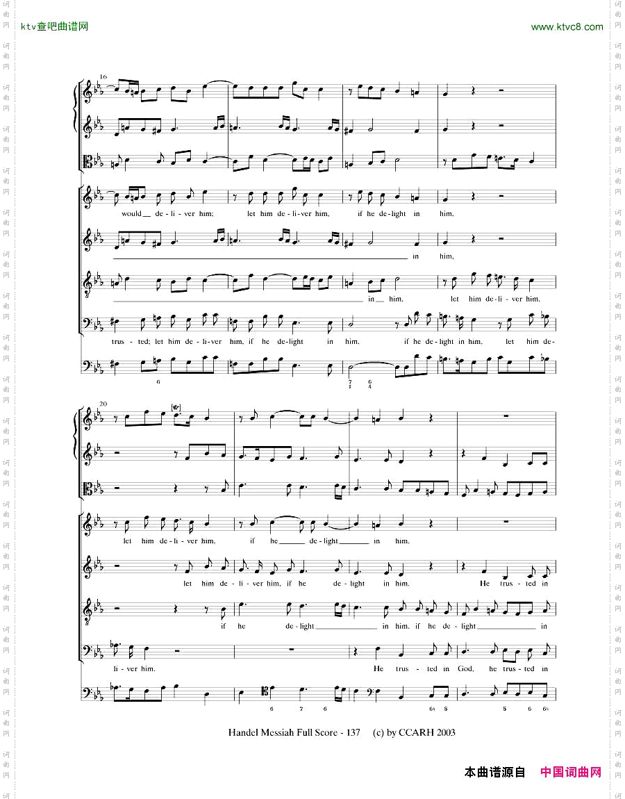 G.F.Handel-MessiahOpenScore四