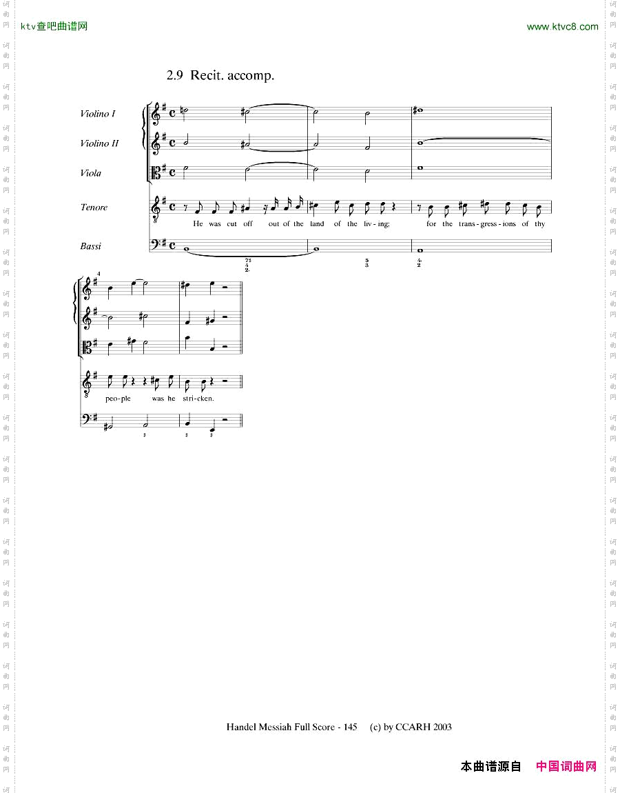 G.F.Handel-MessiahOpenScore四