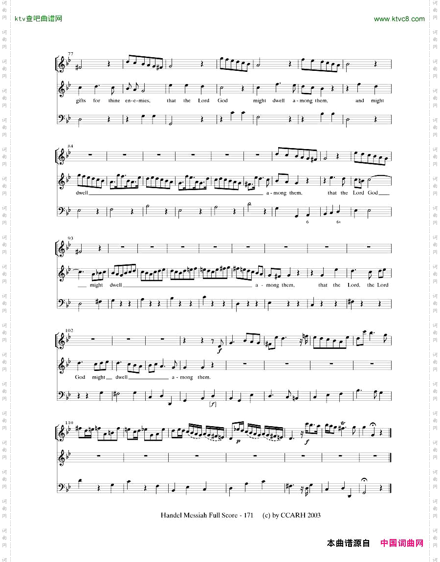 G.F.Handel-MessiahOpenScore五