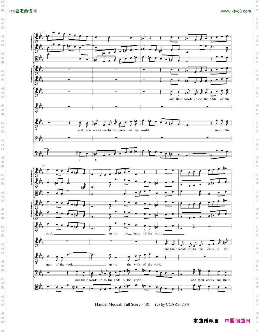 G.F.Handel-MessiahOpenScore五