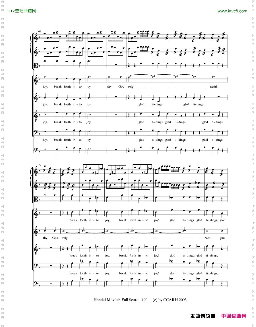 G.F.Handel-MessiahOpenScore五