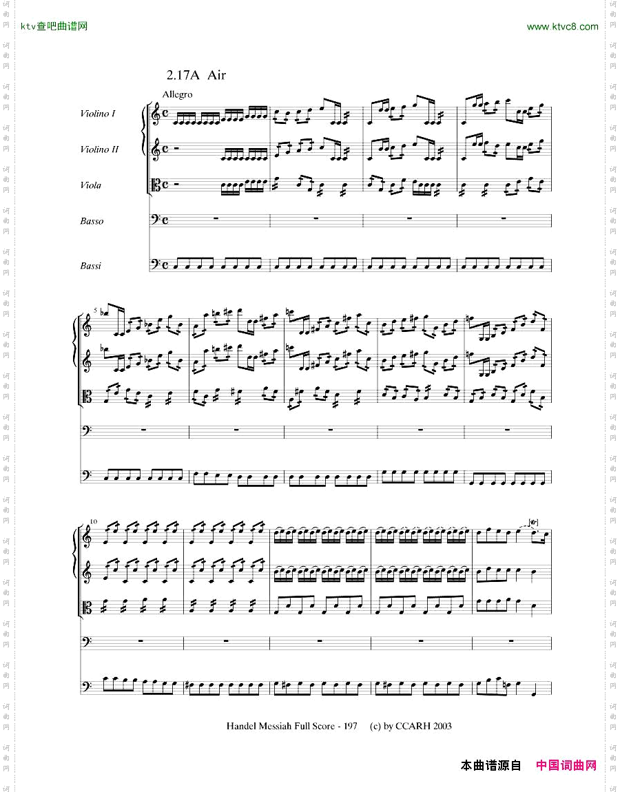 G.F.Handel-MessiahOpenScore五