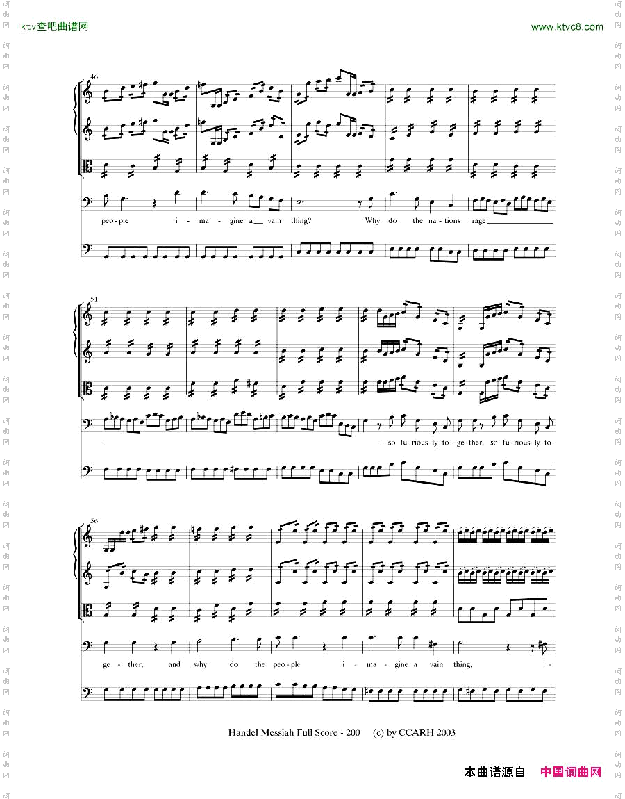 G.F.Handel-MessiahOpenScore五