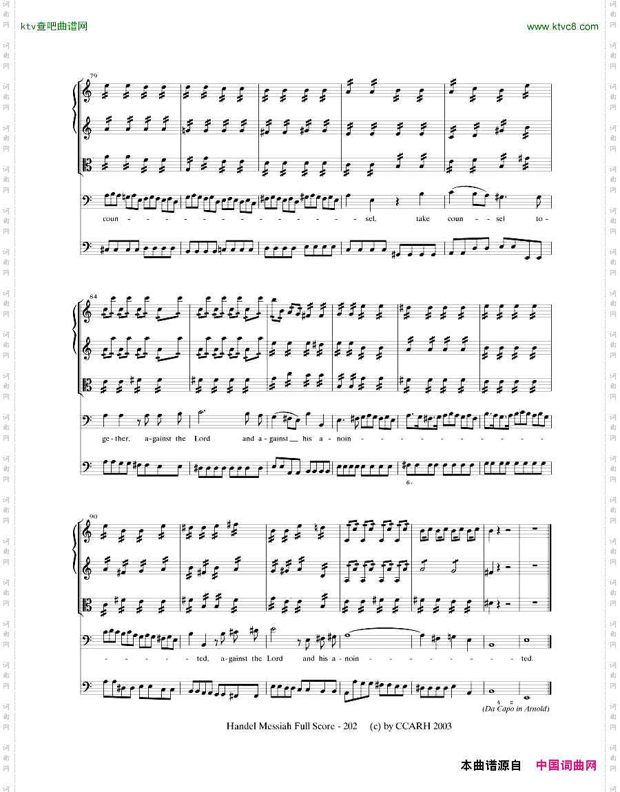 G.F.Handel-MessiahOpenScore六