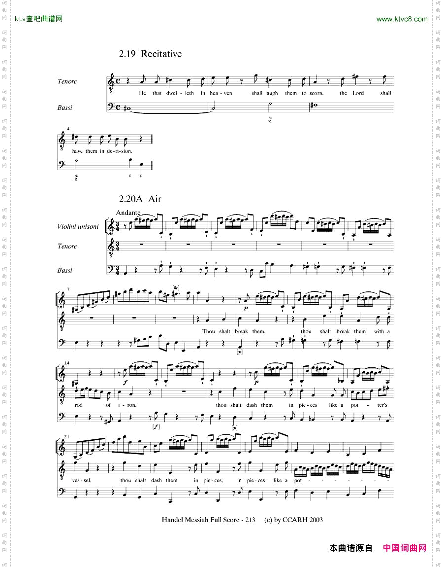 G.F.Handel-MessiahOpenScore六