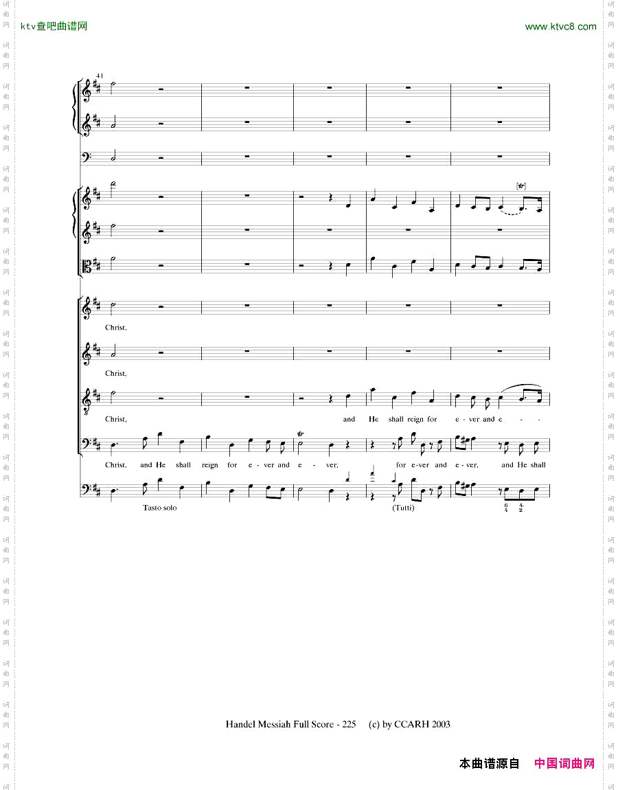 G.F.Handel-MessiahOpenScore六